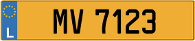 Trailer License Plate